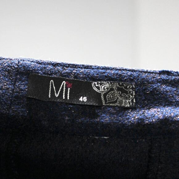 Sparkly Navy Slim Trouser Pants Size XL - Picture 5 of 6